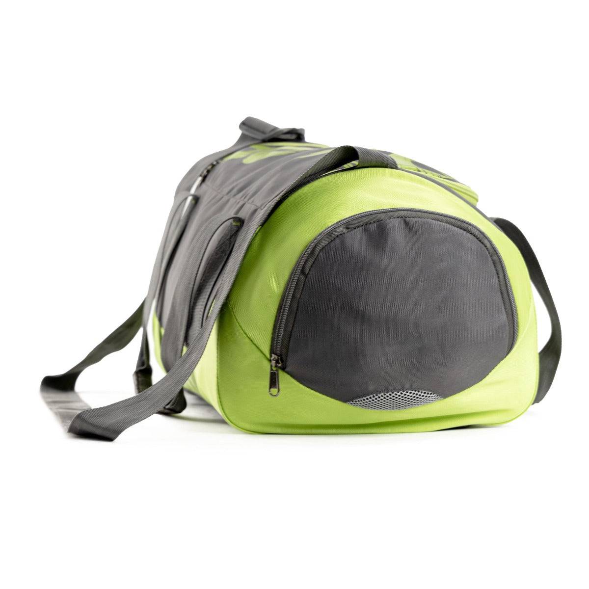 Blaze Gym & Sports Duffel Bag - Grey + Neon Yellow - OutdoorTravelGear.com