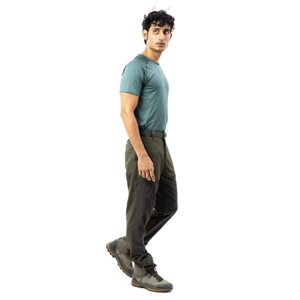 Men's Trekking and Hiking Pants - Green & Grey - OutdoorTravelGear.com