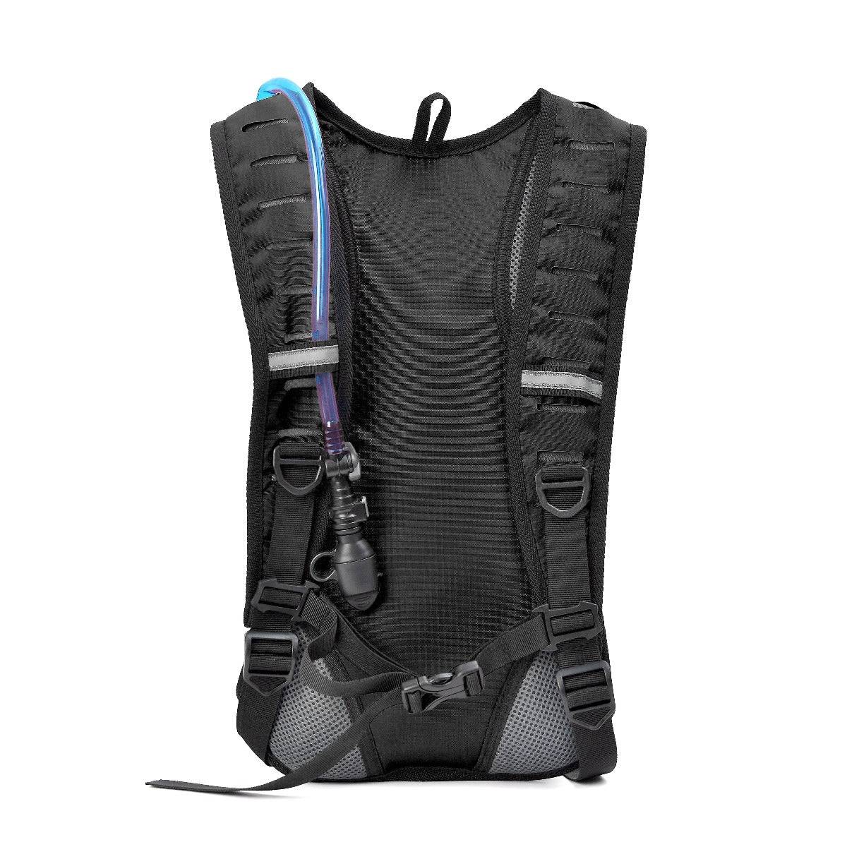 Hydration Backpack for Cycling and Trail Running - 2 Litres - Black - OutdoorTravelGear.com