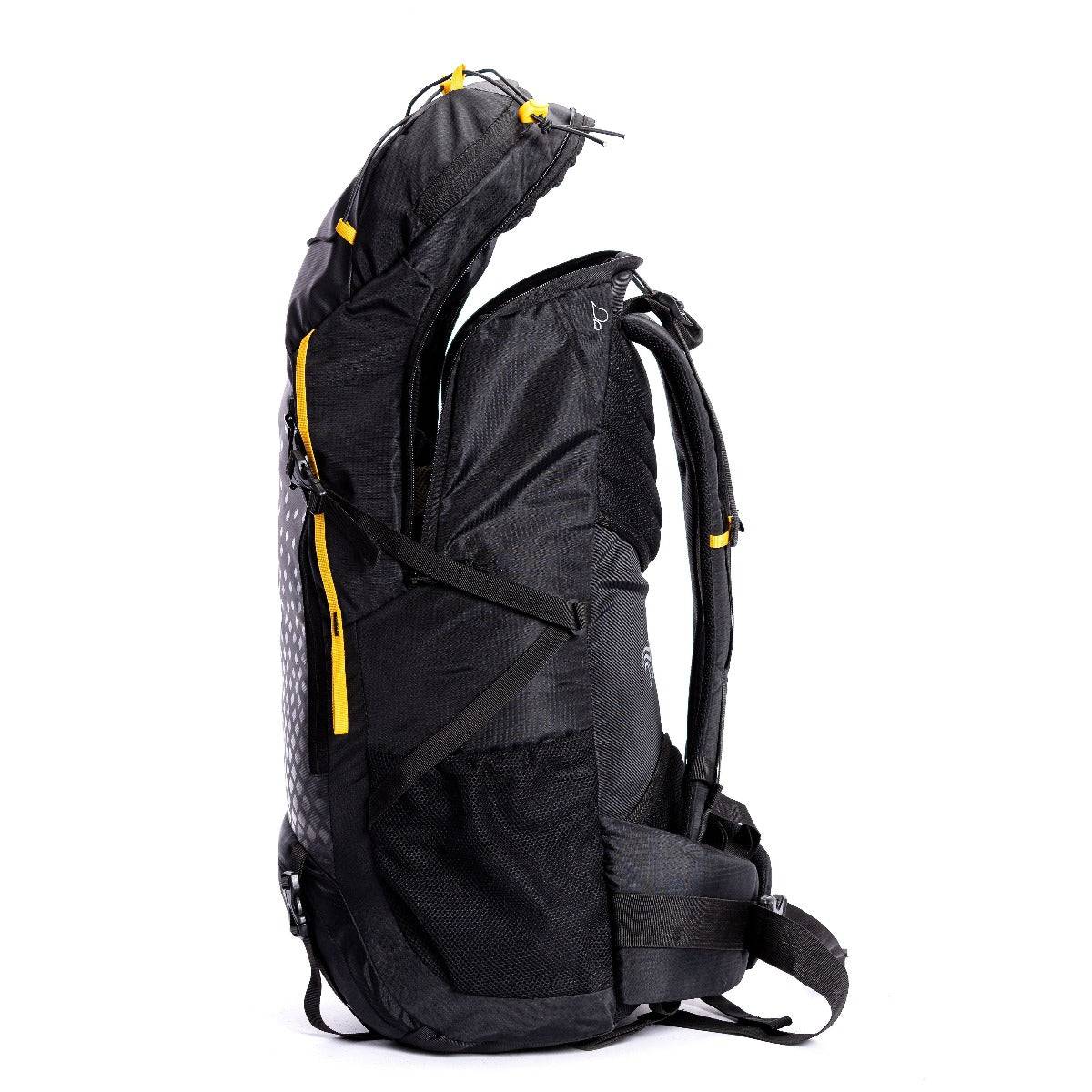 Air Travel and Hiking Rucksack - 62 Litres - Black - OutdoorTravelGear.com