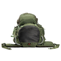 Colonel Pro Metal Frame Rucksack + Detachable Bag & Rain Cover - 105 Litres - Army Green - OutdoorTravelGear.com