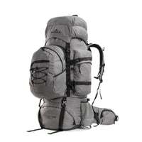 Colonel Pro Metal Frame Rucksack + Detachable Bag & Rain Cover - 105 Litres - Grey - OutdoorTravelGear.com