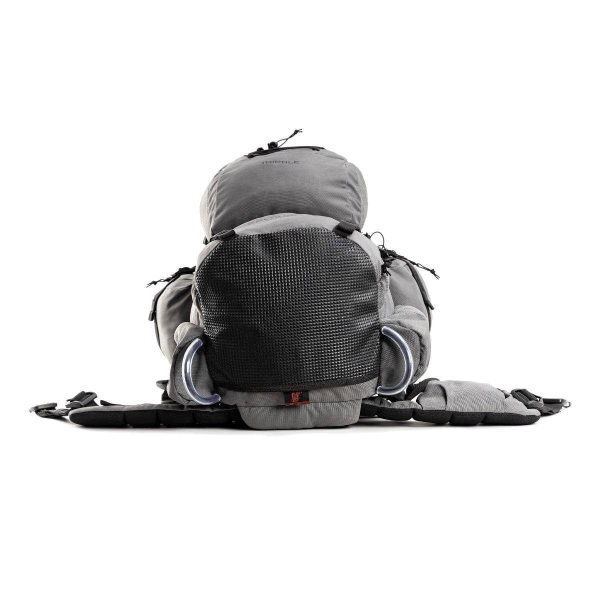 Colonel Pro Metal Frame Rucksack + Detachable Bag & Rain Cover - 105 Litres - Grey - OutdoorTravelGear.com