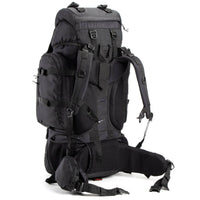 Colonel Series Rucksack + Detachable Day Pack & Rain Cover - 80 Litres  - Black - OutdoorTravelGear.com