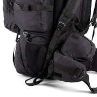 Colonel Series Rucksack + Detachable Day Pack & Rain Cover - 80 Litres  - Black - OutdoorTravelGear.com