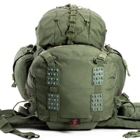 Colonel Series Rucksack + Detachable Day Pack & Rain Cover - 95 Litres - Army Green - OutdoorTravelGear.com