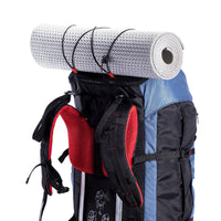 Terra Metal Frame Backpacking and Trekking Rucksack with Rain Cover - Blue - 50 Litres - OutdoorTravelGear.com