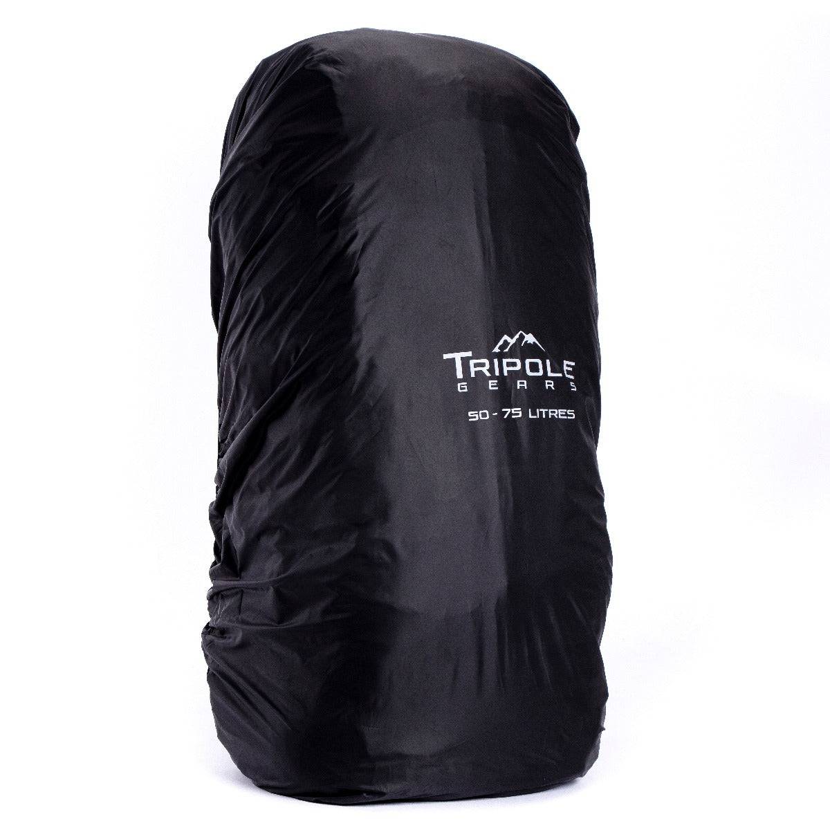 Terra Metal Frame Backpacking and Trekking Rucksack with Rain Cover - Blue - 50 Litres - OutdoorTravelGear.com