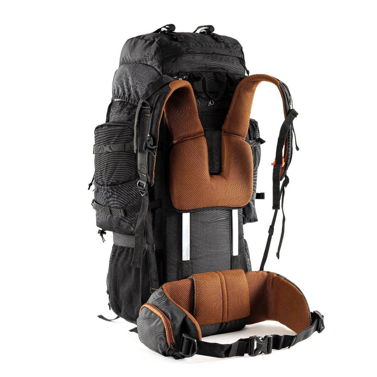 Walker Pro Trekking and Hiking Rucksack - 60 Litre - Black - OutdoorTravelGear.com