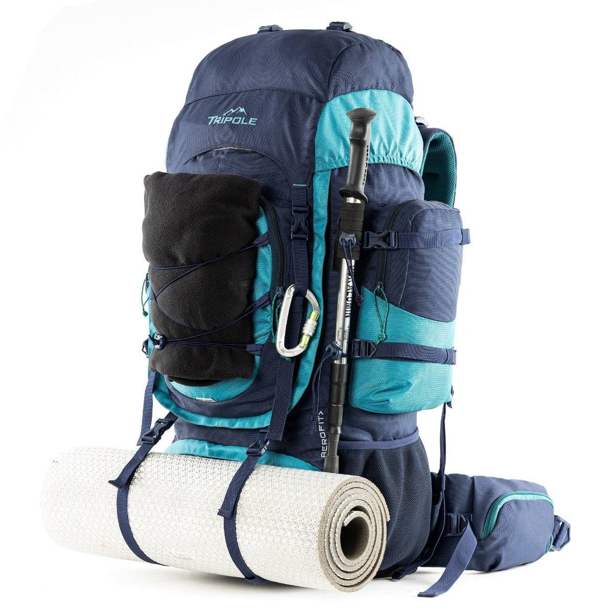 Walker Pro Trekking and Hiking Rucksack - 60 Litre - Blue - OutdoorTravelGear.com