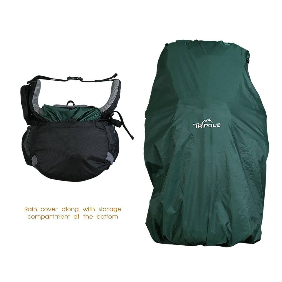 Walker Trekking and Backpacking Rucksack - 65 Litre - Black & Grey - OutdoorTravelGear.com