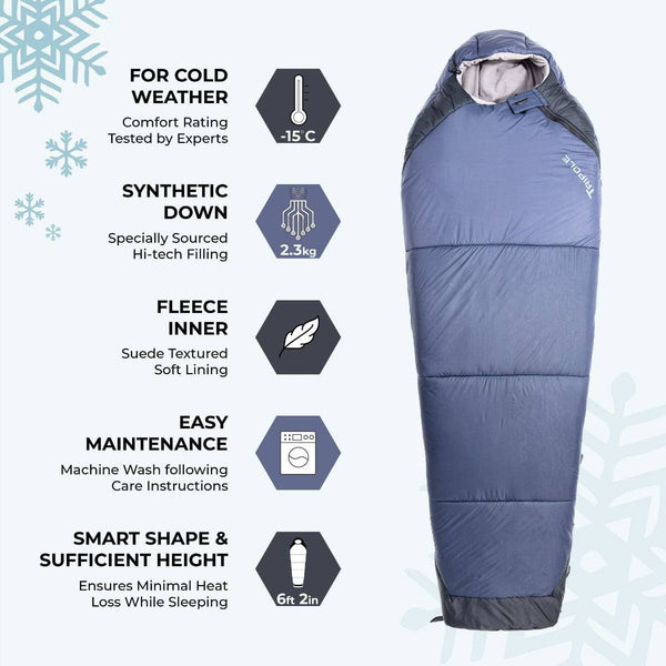 Zanskar Series -15°C Army Sleeping Bag with Fleece Inner - OutdoorTravelGear.com