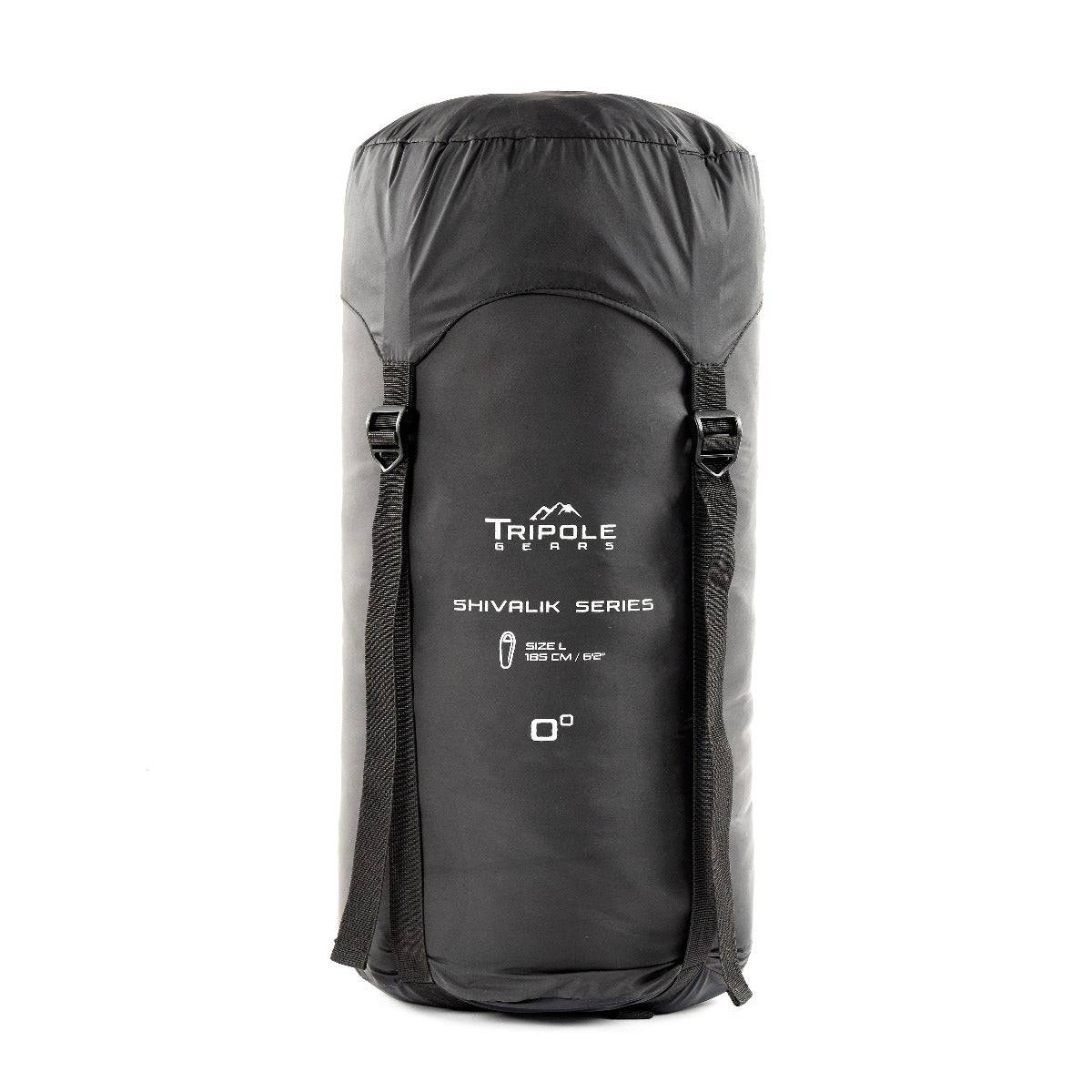 Shivalik Series 0°C Comfort Sleeping Bag - Black - OutdoorTravelGear.com