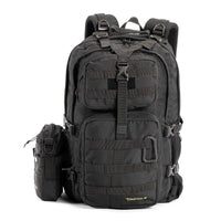 Alfa Military Tactical Backpack with Sling Bag Attachment -  45 Litres - Black - OutdoorTravelGear.com