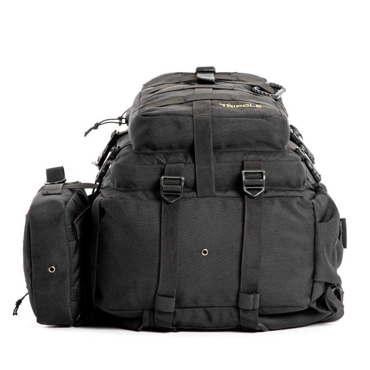 Alfa Military Tactical Backpack with Sling Bag Attachment -  45 Litres - Black - OutdoorTravelGear.com