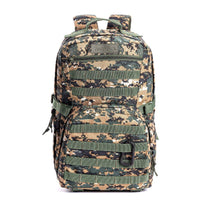 Captain Tactical Backpack with MOLLE Webbing and Carabiner -  25 Litres - Digital Camouflage - OutdoorTravelGear.com