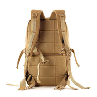 Captain Tactical Backpack with MOLLE Webbing and Carabiner -  25 Litres - Khaki - OutdoorTravelGear.com