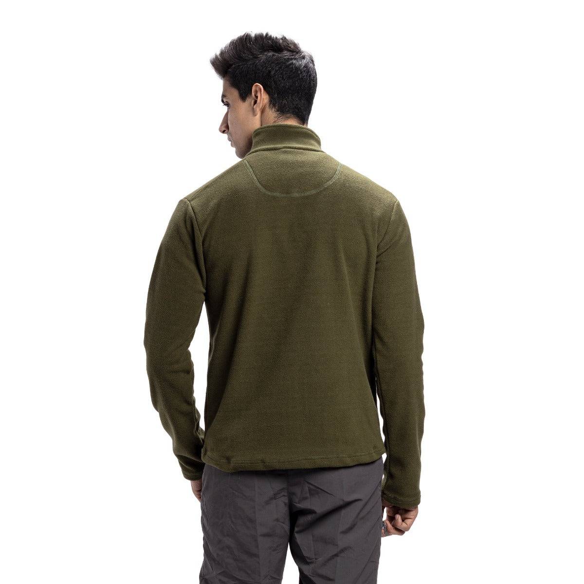 Anti-Pilling Fleece Winter Jacket and Windcheater - Green - OutdoorTravelGear.com