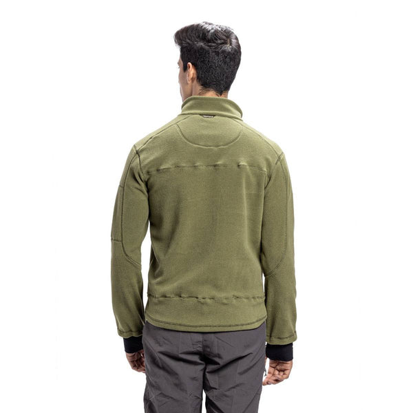 Anti-Pilling Fleece Winter Jacket and Windcheater - Pseude Green - OutdoorTravelGear.com