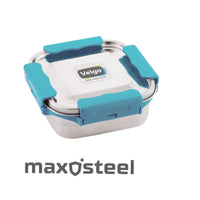 Adventure Ready MaxoSteel Camping Tiffin Box - Medium (450ml) - Aqua Blue