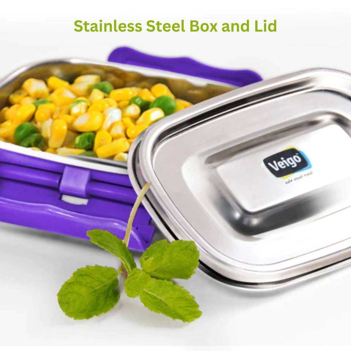 Adventure Ready MaxoSteel Camping Tiffin Box - Small (200ml) - Aqua Blue