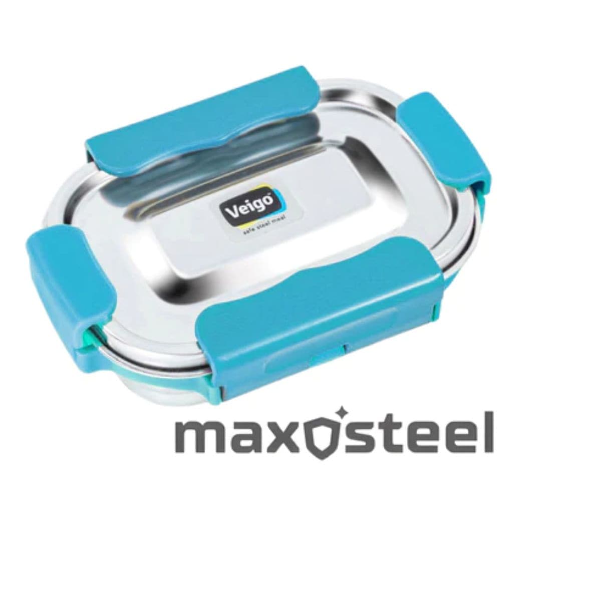 Adventure Ready MaxoSteel Camping Tiffin Box - Small (200ml) - Aqua Blue - OutdoorTravelGear.com