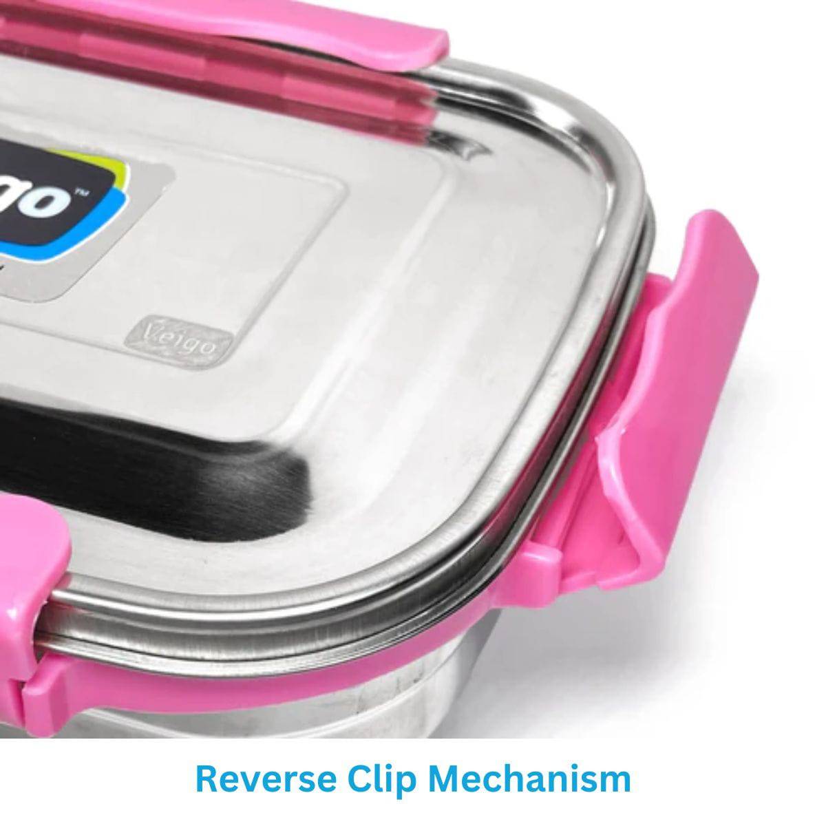 Adventure Ready MaxoSteel Camping Tiffin Box - Small (200ml) - Pink - OutdoorTravelGear.com