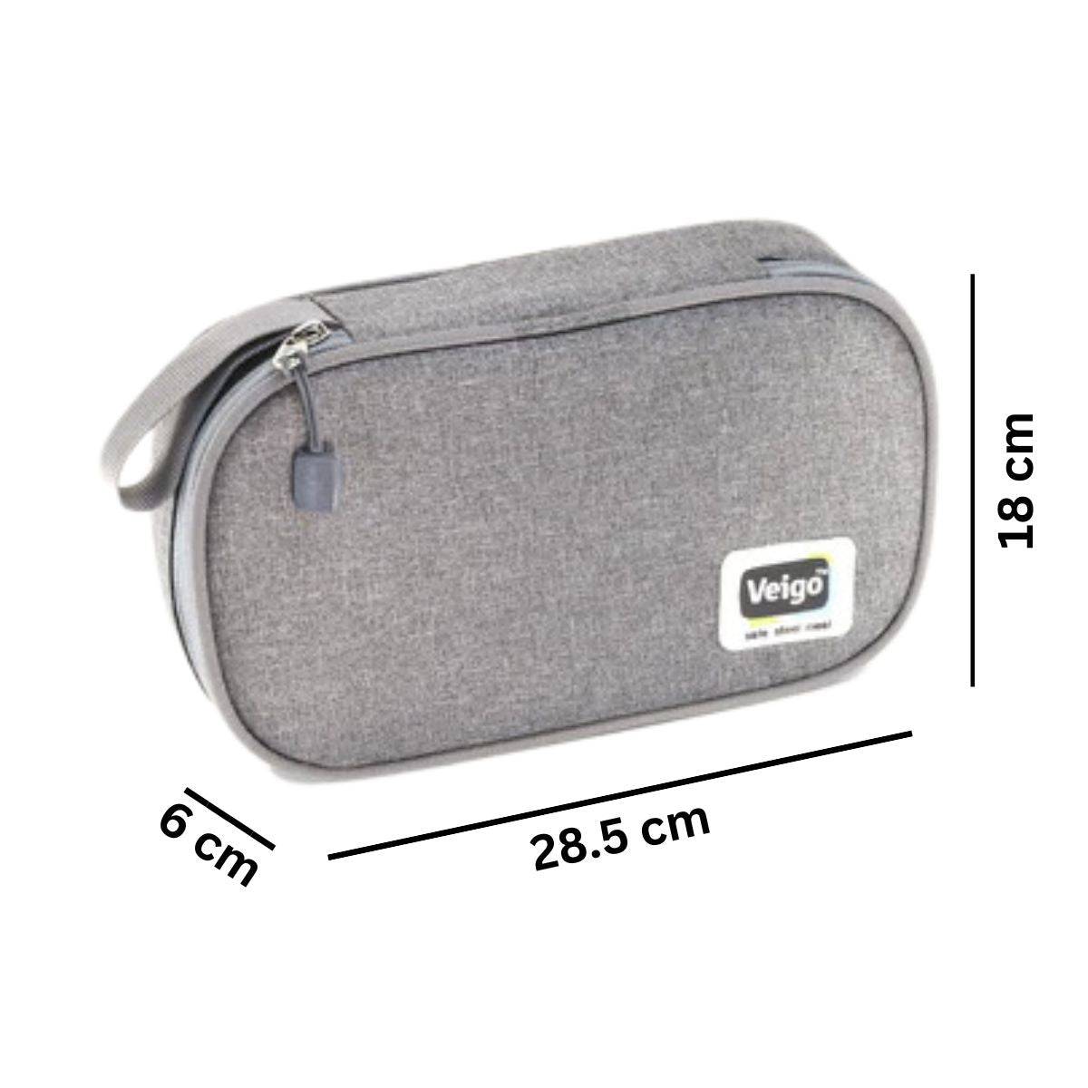 Adventure Ready MaxoSteel Camping Tiffin Box with Insulated Pouch - Jumbo (950ml + 200ml) - Dark Blue - OutdoorTravelGear.com