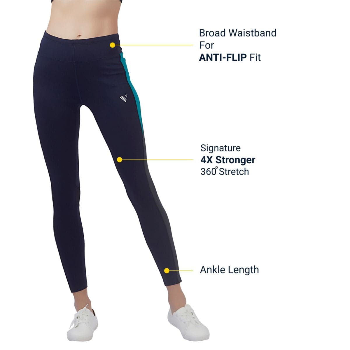 Women's Fitness Wear - Sports Legging - The Boost - Full Length - OutdoorTravelGear.com